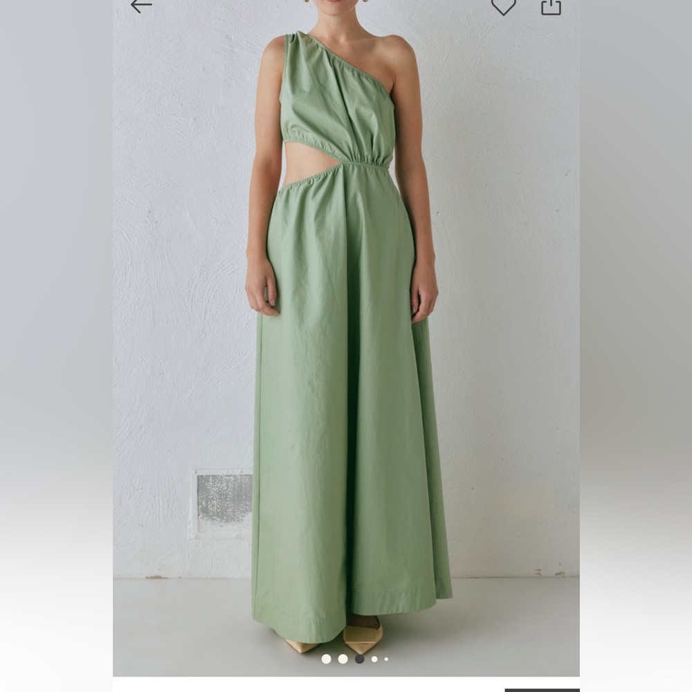 VRG GRL Daisy Maxi Sage Dress - US 8 (new with tags)